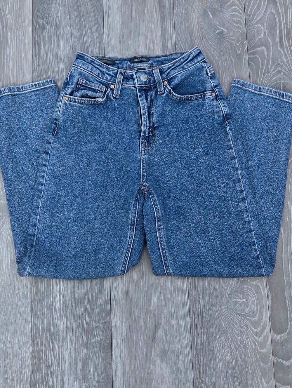 wild fable Women's Straight Leg Denim Jeans - Blue Wash